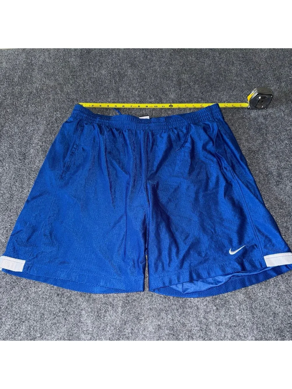 Nike Blue Dazzle Baggy Hoop Shorts Mens XL Vtg y2k 90s Rare